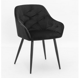 Krzesło VIENA czarny/ noga czarna