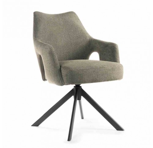 Krzesło obrotowe VESPER zielony/ noga czarna
